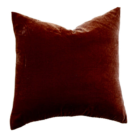 Velvet Pillow - Rust